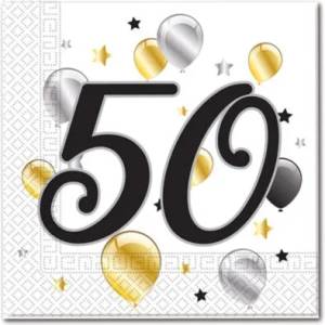 Procos Салфетки с число 50 (20 бр)