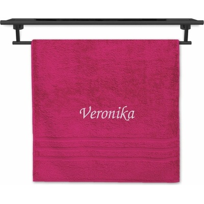 Povlečení Plus osuška se jménem na přání 70 x 140 cm Viola purpur