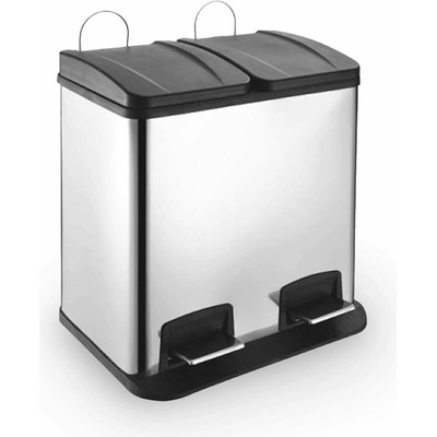 Orion Odpadkový koš na tříděný odpad Duo nerez 2x30 l 731329