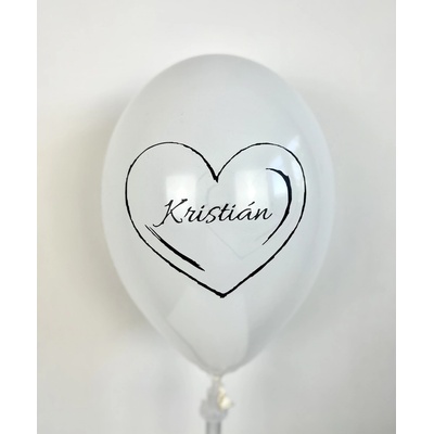 Svet balonku Balónik s textom Biely 26 cm