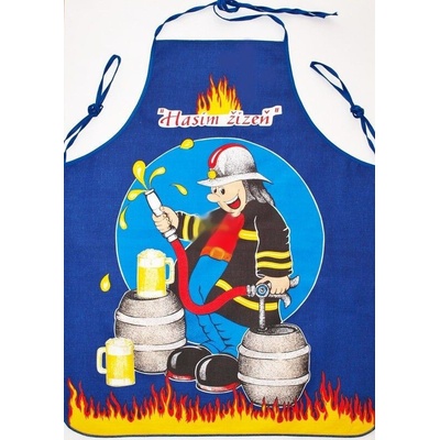 Forbyt Zástěra pro muže motiv Hasič modrý