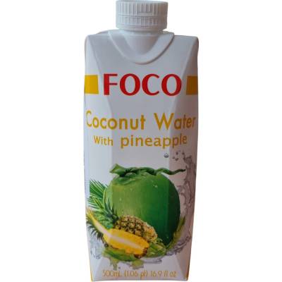 Foco Kokosová voda so šťavou z ananásu 100% 500 ml