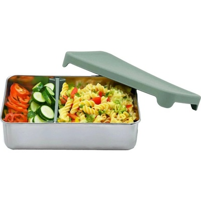 Melii Nerezový Bento box 740 ml so silikónovým viečkom zelený