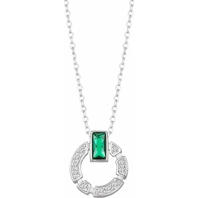 Preciosa Sublime s kubickou zirkonií, emerald (Ag 925/1000, )