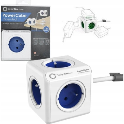 Cubenest PowerCube Extended USB 1,5m Blue 2402BL/FREUPC
