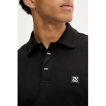 HUGO BOSS Памучна блуза с дълги ръкави HUGO Dargenpolo (50542578)