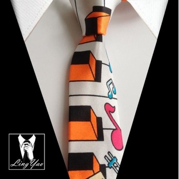 AE production Kravata barevná s klaviaturou