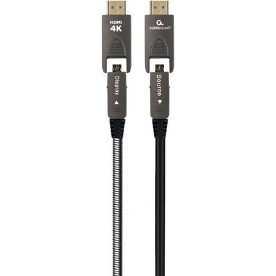 Gembird CCAP-HDMIDD-AOC-10M Активен оптичен AOC високоскоростен HDMI D-A кабел с Ethernet AOC Premium Series 10 m черен (CCAP-HDMIDD-AOC-10M)