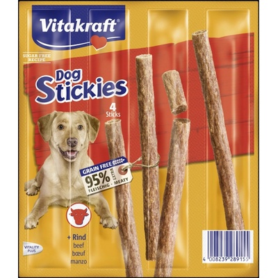 Vitakraft Pochúťka Dog stickies hovädzie 12 g