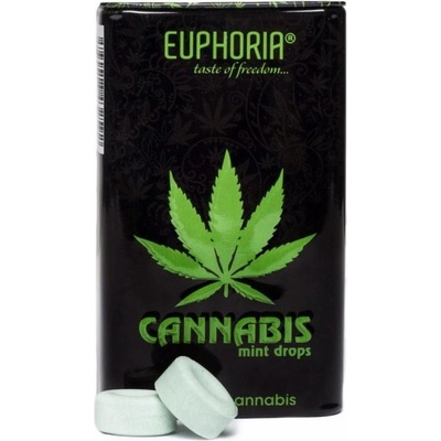 Euphoria Konopné mentolové cukríky 25 g