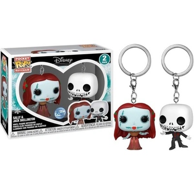 Funko POP Keychain The Nightmare Before Christmas Holiday Jack & Sally (2pack)