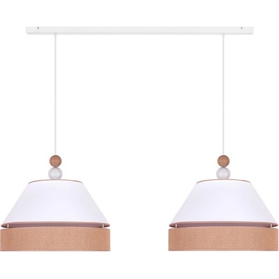 - Пендел AVIGNON 2xE27/15W/230V бял/кафяв (DU601986)