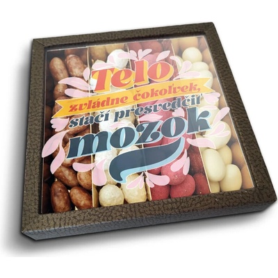 Sablio Mandle v čokoláde Telo zvládne čokoľvek stačí presvedčiť mozog 4x 80 g