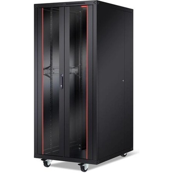 Formrack 19" Free standing rack 42U 800/1000mm, height: 2096 mm, loading capacity: 600 kg, front tem (BETA-42U80100)