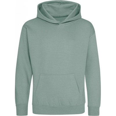 Just Hoods dětská mikina s klokankou Skipi Dusty Green
