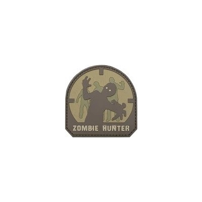 Gumová nášivka 101 Inc Zombie Hunter SWAT - olivová