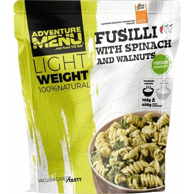 Adventure Menu Lightweight Fusilli se špenátem a vlašskými ořechy VEGAN 400 g