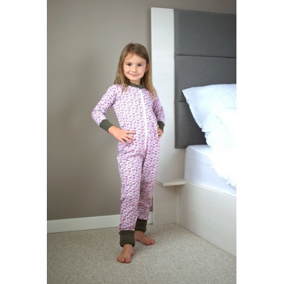 Detský overal Kvetinový venček khaki