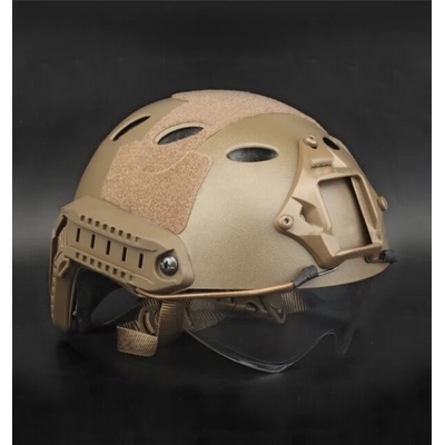 Helma Dragowa Fast PJ s okuliarmi Bolt, coyote