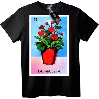 NOONEBRAND Тениска Loteria саксия - L, Black