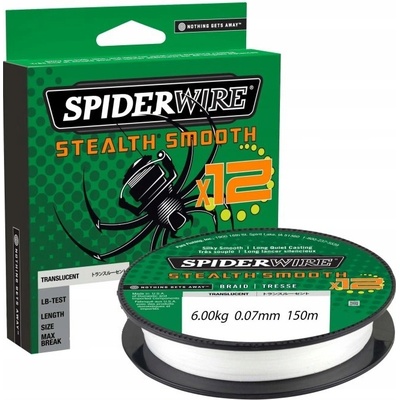 SpiderWire šňůra Stealth Smooth 12 Průhledná 150m 0,06mm 5,4kg – Sleviste.cz
