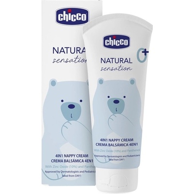 CHICCO Krém na detský zadoček Natural Sensation so zinkom a pantenolom 100 ml, 0m+