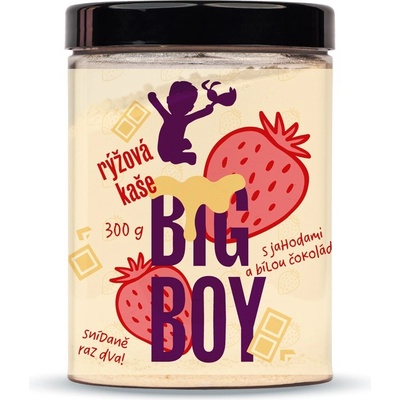 Big Boy Rýžová kaše s jahodami a bílou čokoládou 300 g