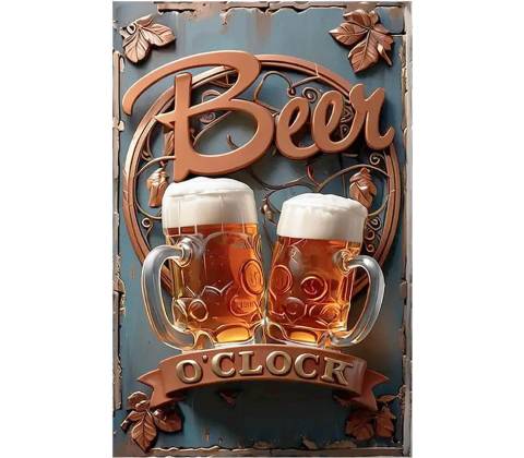 Ceduľa Beer o Clock