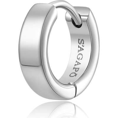 S'Agapõ Single kruhová náušnice z oceli Rogue SRG30