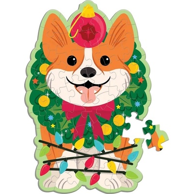 Mudpuppy Vánonční pes Corgi s vůní chvojí 48 dielov