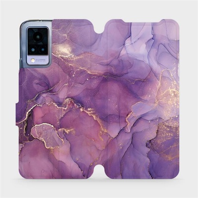 Mobiwear flip Vivo V21 5G VP20S Fialový mramor