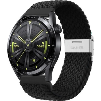 BStrap Elastic Nylon 2 řemínek na Huawei Watch GT2 Pro, black SSG027C0107