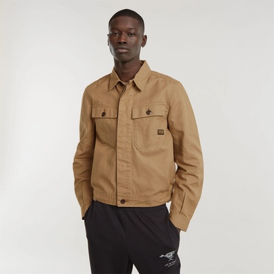 G Star Men's Jak Button Through Overshirt - Safari