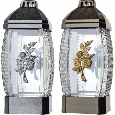 LAMPION GLAMOUR RUŽA PLAST 13x30cm