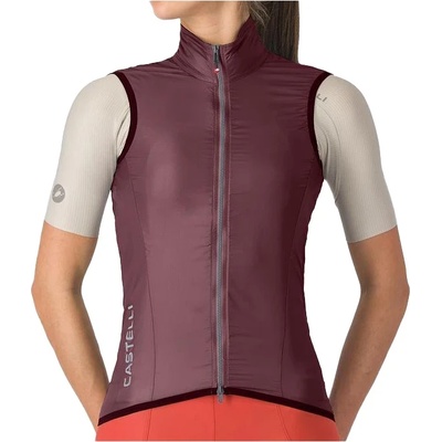 Castelli Дамски елек за колоездене Castelli Women's Aria 2 Vest Cycling vest - Deep Bordeaux (154-0181-0414)