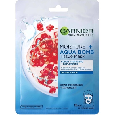 Garnier Skin Naturals Лист маска за лице Aqua Bomb, 28 g
