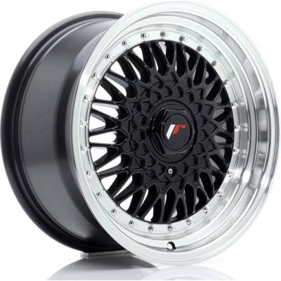 Japan Racing JR9 8x16 4x100 ET25 gloss black with Machined Lip