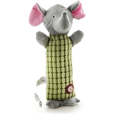 JK ANIMALS plyšový slon Long dlouhá plyšová pískací hračka pro psy 28 cm