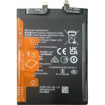 Huawei Honor HB516590EFW Съвместима Литиево-полимерна Батерия 3.87V / 4400mAh за Honor 70 Pro 5G / 70 Pro+ 5G