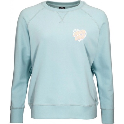 Santa Cruz Heart Dot Check Crew Sea Blue