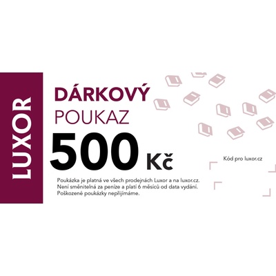 Luxor - Elektronický dárkový poukaz 500 Kč