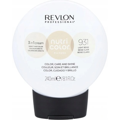 Revlon Nutri Color Filters Barevná maska na vlasy 931 Light beige 240 ml