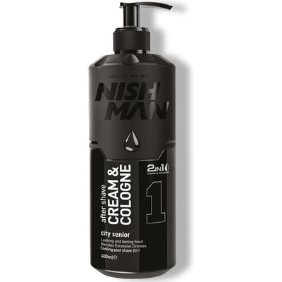 Nishman 1 City Senior Aftershave Cream Cologne 2v1 400 ml