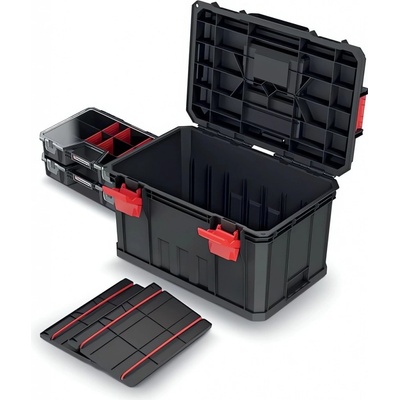 Kufor na náradie s 2 prepážkami a organizérmi MODULAR SOLUTION 530x355x310
