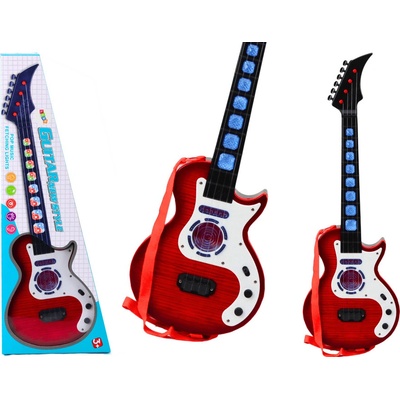 Shumee Elektrická gitara pre deti Light Melodies červená