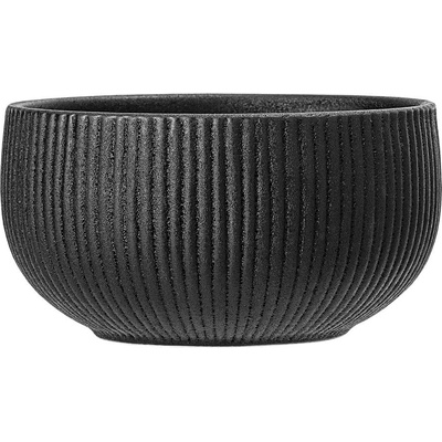 Bloomingville Neri miska z kameniny čierna 14,5 cm