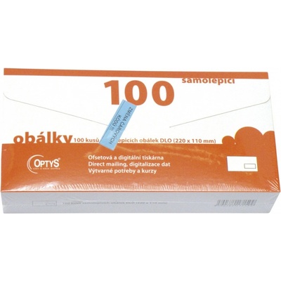 OPTYS 1715 Samolepicí obálky s okýnkem vpravo - DLO - dlouhé - (100 ks)