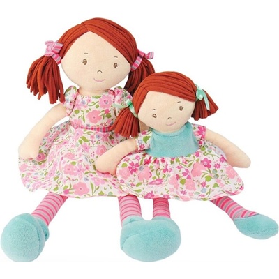 Bonikka látková 25 cm malá Katy ružovo-modré šaty