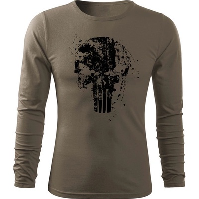Dragowa Fit-T tričko s dlhým rukávom Frank The Punisher olivová