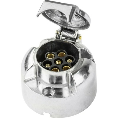 DEMA Kovová zásuvka ťažného zariadenia 7-pólová